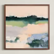 "Quiet Afternoon" - Art Print in Lavender by Maggie Sackmann - Framed