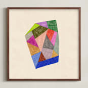 "Prism 2" - Art Print in Rainbow by Kelly Watkins - Framed