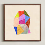 "Prism 3" - Art Print in Rainbow by Kelly Watkins - Framed