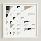"Insight" - Art Print in Desert rose by Jennifer Morehead - Framed