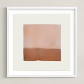 "Quatrain 3" - Art Print in Cranberry by Kamala Nahas - Framed