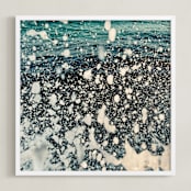 "Seaside #48" - Art Print in Ocean Green by Tal Paz-Fridman - Framed