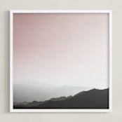 "Life on Mars" - Art Print in Mars Pink by Matthew Sampson - Framed