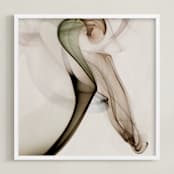 "Decline" - Art Print in Latte by Anne Ciotola - Framed