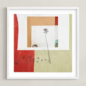 "California Abstract 1" - Art Print in Warm Multi by Shannon Howard - Framed