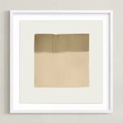 "Quatrain 2" - Art Print in Toast by Kamala Nahas - Framed