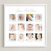 "Baby's First Year: Framed Photo" - Framed Photo in White by Erin Deegan - Framed