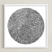 "Rice" - Art Print in Black by Bryn Wears-Fitipaldi - Framed