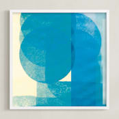 "filtered 2" - Art Print in cobalt by Kate Capone - Framed