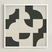 "Off The Grid 03" - Art Print in Vintage by Jennifer Morehead - Framed