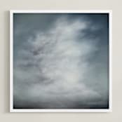 "Moment of Pause" - Art Print in neutral greys by Kelly Money - Framed