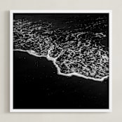 "Obsidian Tide 2" - Art Print in Obsidian by Kamala Nahas - Framed