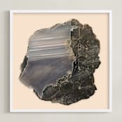 "Rock Study 1" - Art Print in Gravell by Baumbirdy - Framed