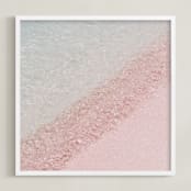 "Dreams Like Water" - Art Print in Light Pink by Katie Doherty - Framed