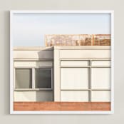 "City squares 1" - Art Print in Desert by Lisa Sundin - Framed