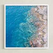 "Turquoise II" - Art Print in Mediterranean by lulu and isabelle - Framed