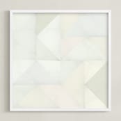 "quilt block 01" - Art Print in Green Spring by Leanne Friedberg - Framed