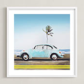 "Turq" - Art Print in Turq by SETH SMITH - Framed
