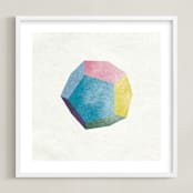 "dreamy dodecahedron" - Art Print in Prism by Sumak Studio - Framed