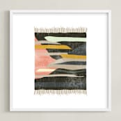 "tapestry 1" - Art Print in coal by Kate Capone - Framed