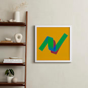 "Twist" - Art Print in Yellow Twist by Andrew McClintock - In a Room