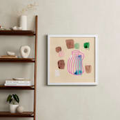 "Vase Study" - Art Print in Hot Pink by Lindsay Megahed - In a Room