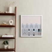 "Cali Deco" - Art Print in Soft Grey by Irene Suchocki - In a Room