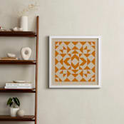 "Quilt" - Art Print in Tangerine by Beth Vassalo - In a Room