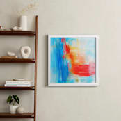"Dalliance" - Art Print in Blue Malibu by Artsy Canvas Girl Designs - In a Room