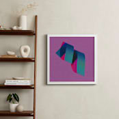 "Twirl" - Art Print in Purple Twirl by Andrew McClintock - In a Room