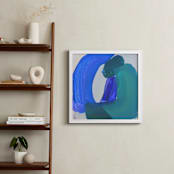 "Yield" - Art Print in blue green by Nell Waters Bernegger - In a Room