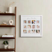 "Baby's First Year: Framed Photo" - Framed Photo in White by Erin Deegan - In a Room