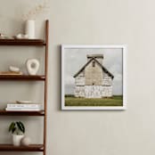 "weathered barn" - Art Print in weathered white by Baumbirdy - In a Room