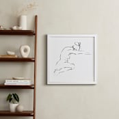 "Model9" - Art Print in White by Miranda Mol - In a Room