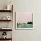 "Road and Rain #2" - Art Print in original blue/green by ALICIA BOCK - In a Room
