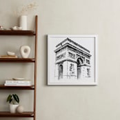 "Arc de Triomphe" - Art Print in Charcoal by Paul Berthelot - In a Room