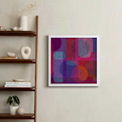 "Scandinavian Modern Revisit" - Art Print in Electric Crimson by Lisa Sundin - In a Room