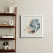 "Rock Study 2 fluorite" - Art Print in cream and gray by Baumbirdy - In a Room