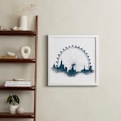 "London Eye" - Art Print in Night Sky by Paul Berthelot - In a Room