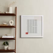"Folded Lines" - Art Print in White by Jennifer Morehead - In a Room