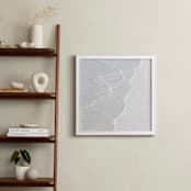 "White Water " - Art Print in White ocean waves by Lisa Sundin - In a Room