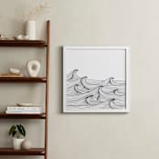 "drift" - Art Print in white by Naomi Ernest - In a Room