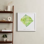 "August - Peridot" - Art Print in Peridot by Naomi Ernest - In a Room