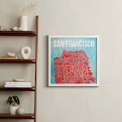 "Map of San Francisco" - Art Print in SoMa by Alex Elko Design - In a Room