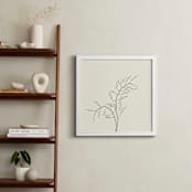 "Wild Radish" - Art Print in charcoal on ivory by Jorey Hurley - In a Room