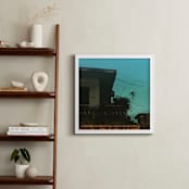"Dusk in Phnom Penh" - Art Print in turquoise by Jessica Niles DeHoff - In a Room