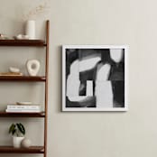 "Construct 1" - Art Print in Black and White by Ashleigh Ninos - In a Room