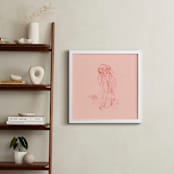 "vaporeux deux" - Art Print in blush by Ramnik Velji - In a Room