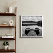 "Row Boats" - Art Print in White by Keely Norton Owendoff - In a Room