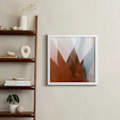 "Papel" - Art Print in Orange Rust by Tania Medeiros - In a Room